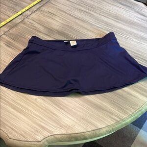Anne Cole Navy Blue Skirt Bikini Bottom